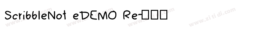 ScribbleNot eDEMO Re字体转换